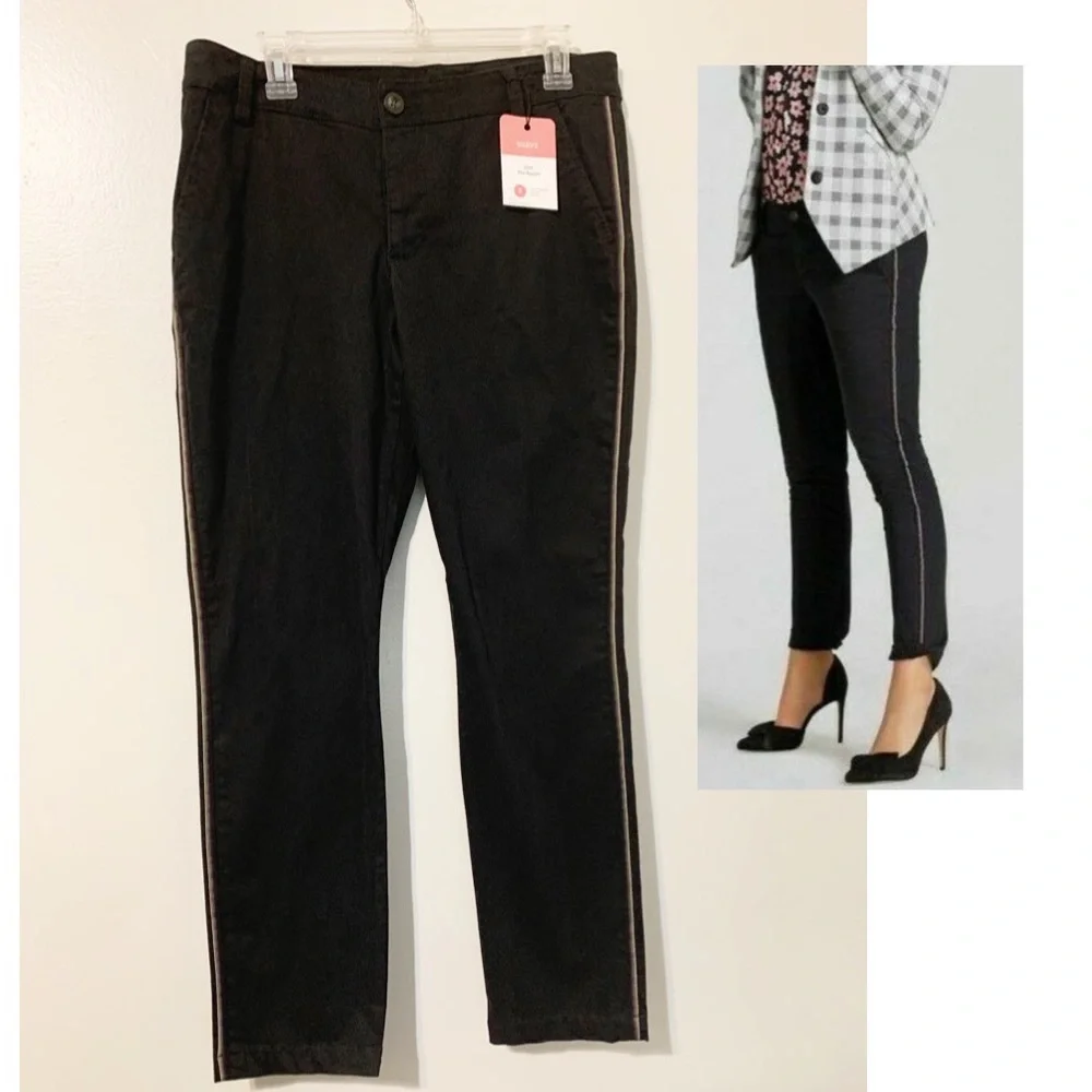 SALE🔥 Cabi 5314 Peyton Rainbow Tuxedo Stripe Pants NWT 34x28.5